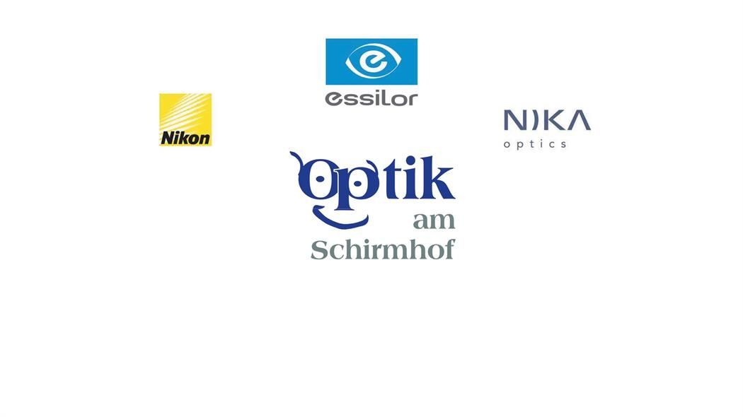 Eine Collage aus Logos, darunter Nikon und Optik am Schirmhof