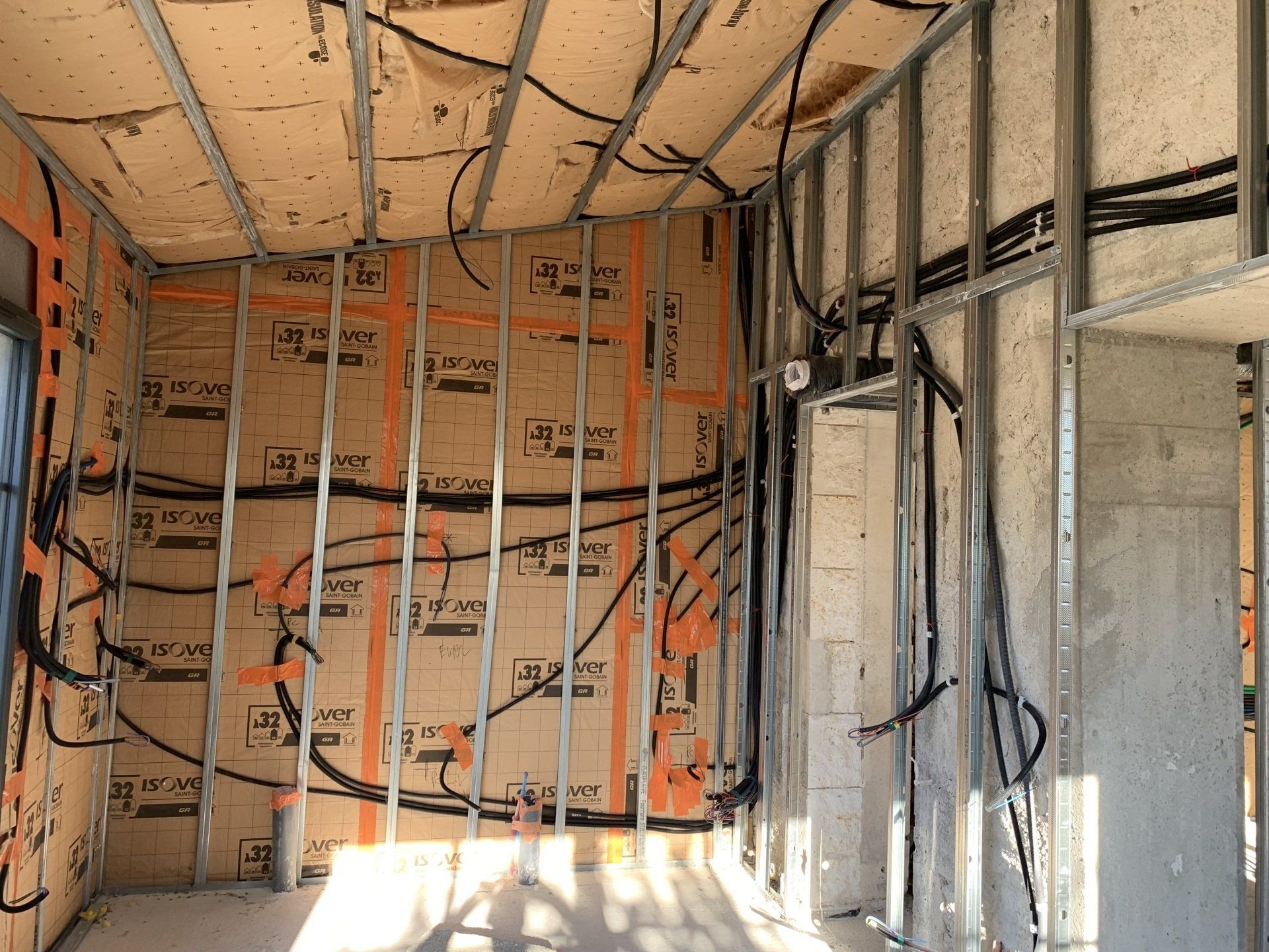 Isolation et pose de rails