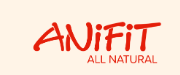 Le logo d'anfit all natural est rouge sur fond blanc.