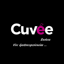 El logotipo de Cuvee está sobre un fondo negro.
