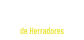 Un fondo blanco con texto amarillo que dice de herradores.