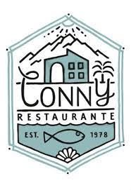 Un logotipo para un restaurante llamado Conny Restaurant.