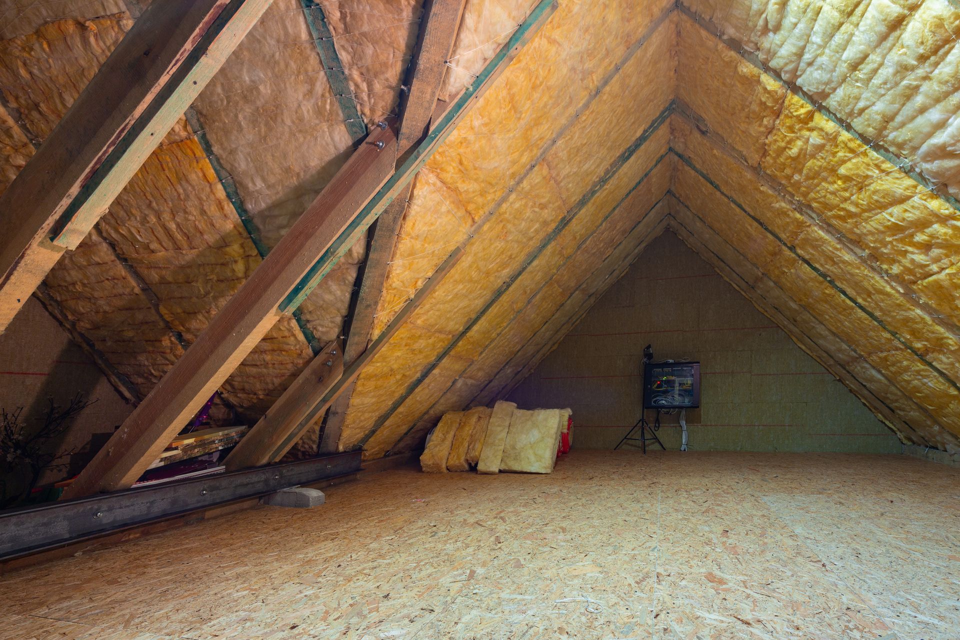 Photo de travaux d'isolation de combles aménagés