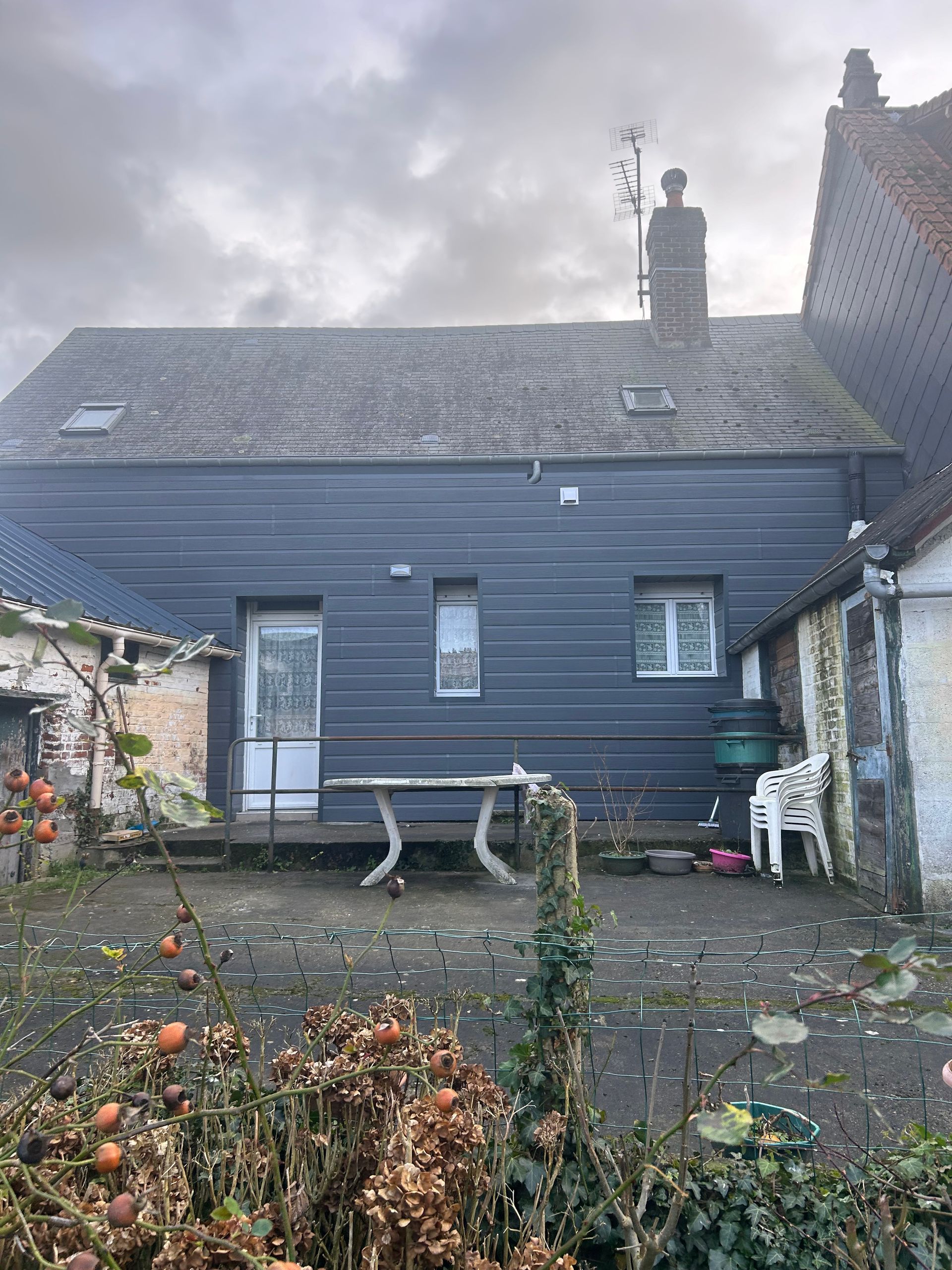 Photo d'un bardage de maison ancienne