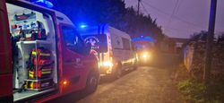Ambulance et camion pompiers