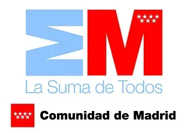 A logo for em la suma de todos comunidad de madrid