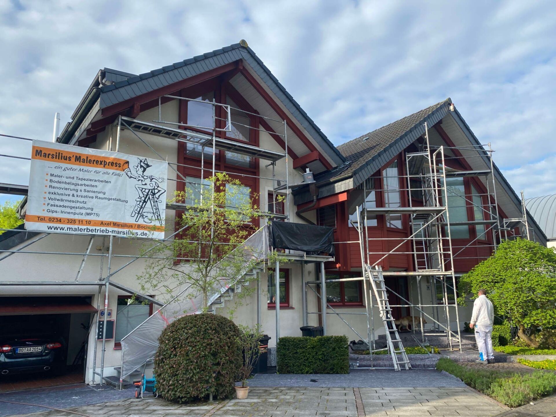 Sanierungsarbeiten Außenfassade