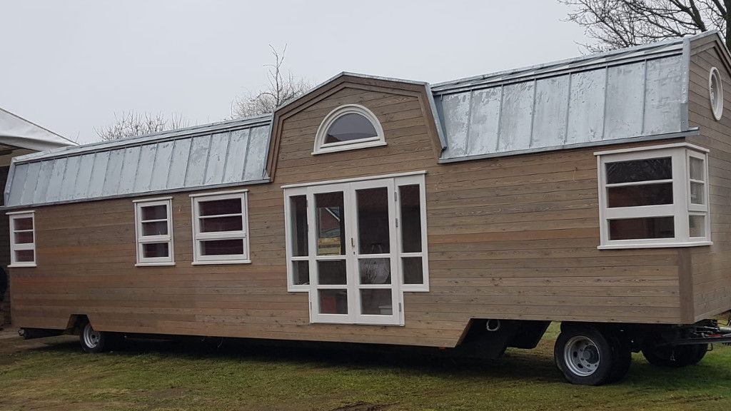 Tiny House Echem Der Holzwerker Stehfalz-Zinkdach Wagen