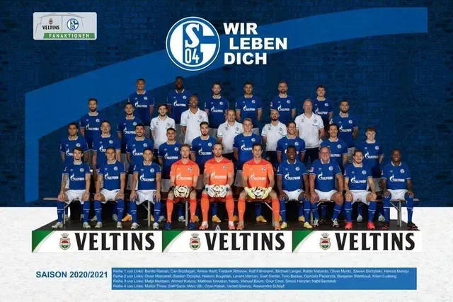 Schalke 04 Mannschaftsfoto Saison 2020/2021