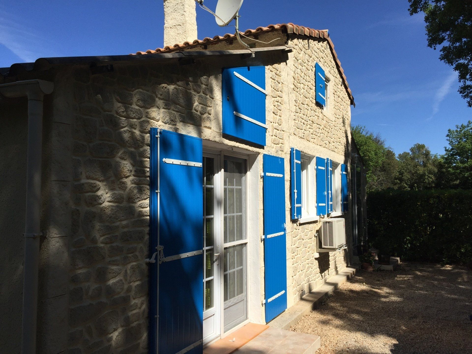 Volets aluminium bleus