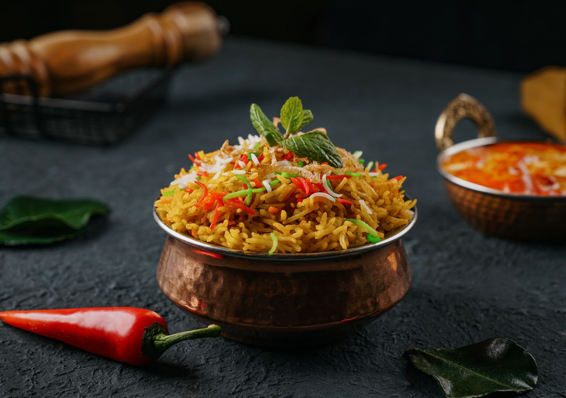 Riz indien coloré