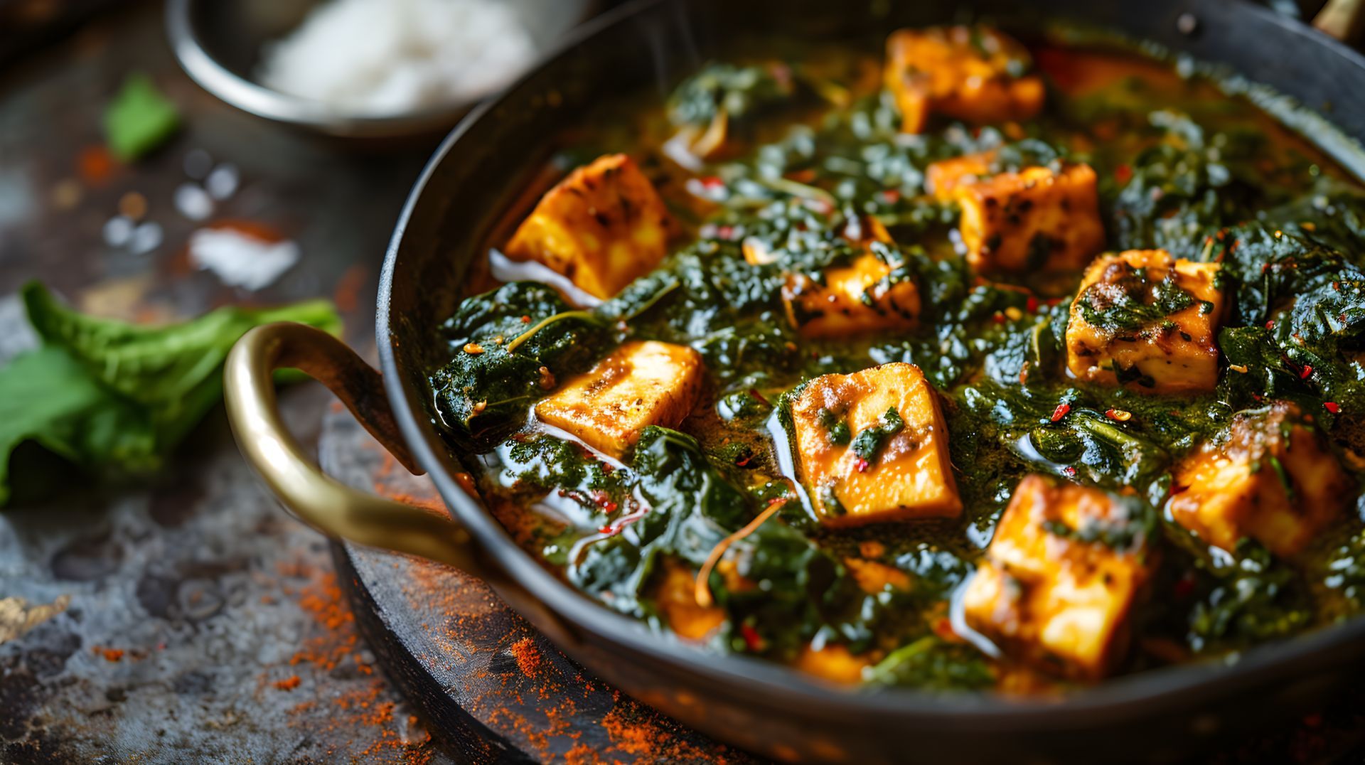 Plat de palak paneer