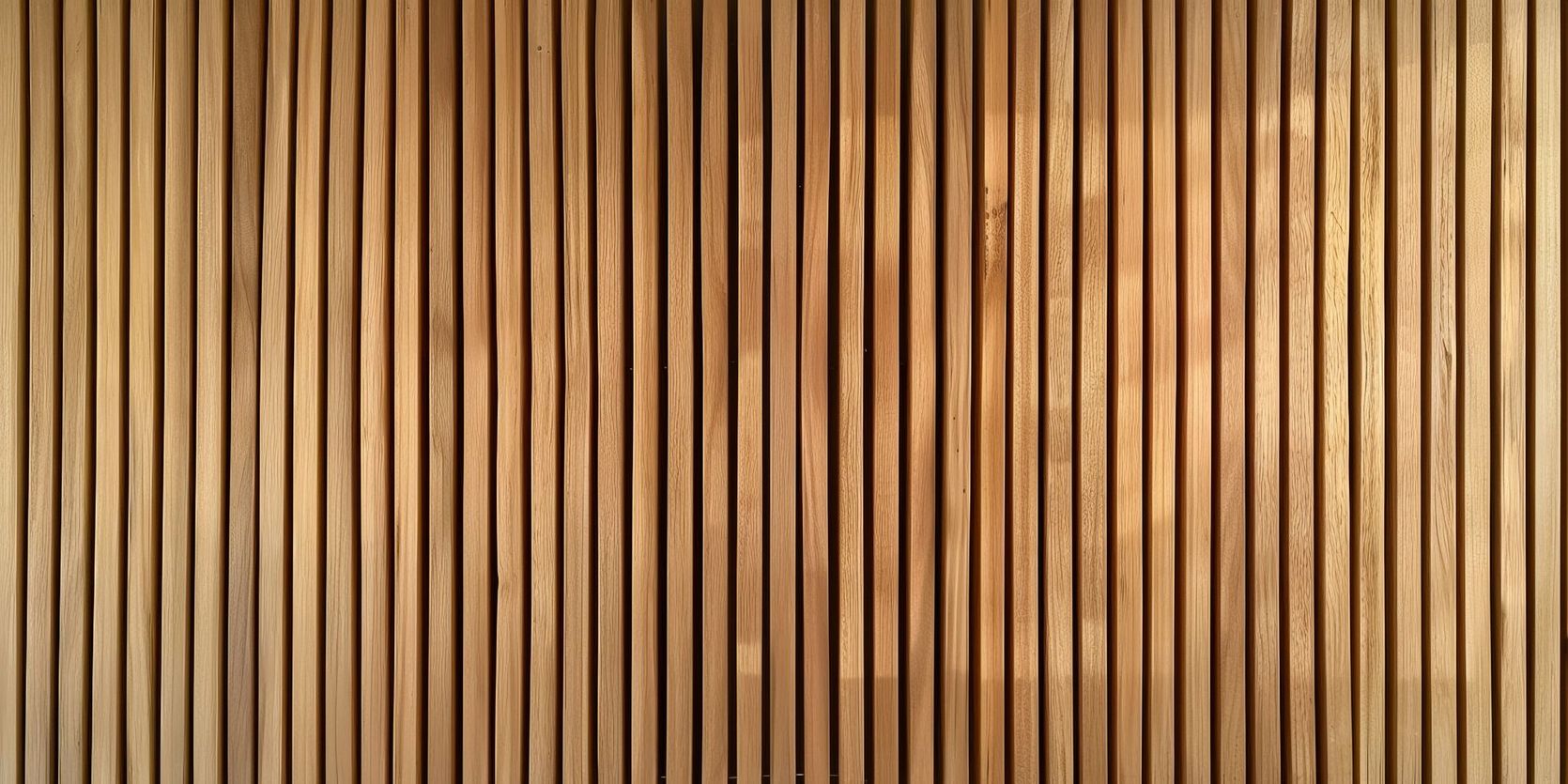 Lattes de bois verticales claires et foncées formant un fond texturé à rayures