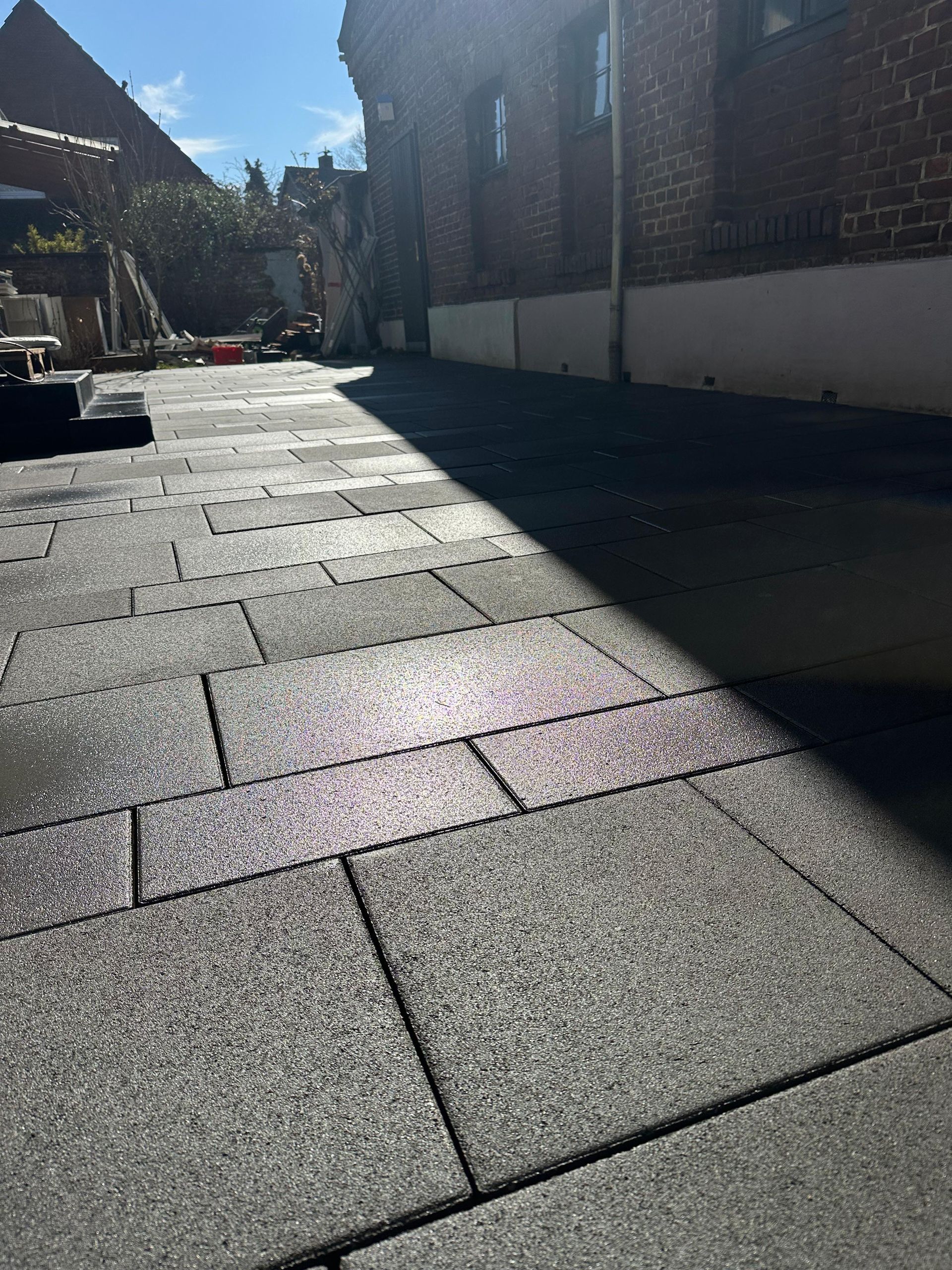 Parkplatz Pflasterarbeit bei Ambiente GaLa-Bau