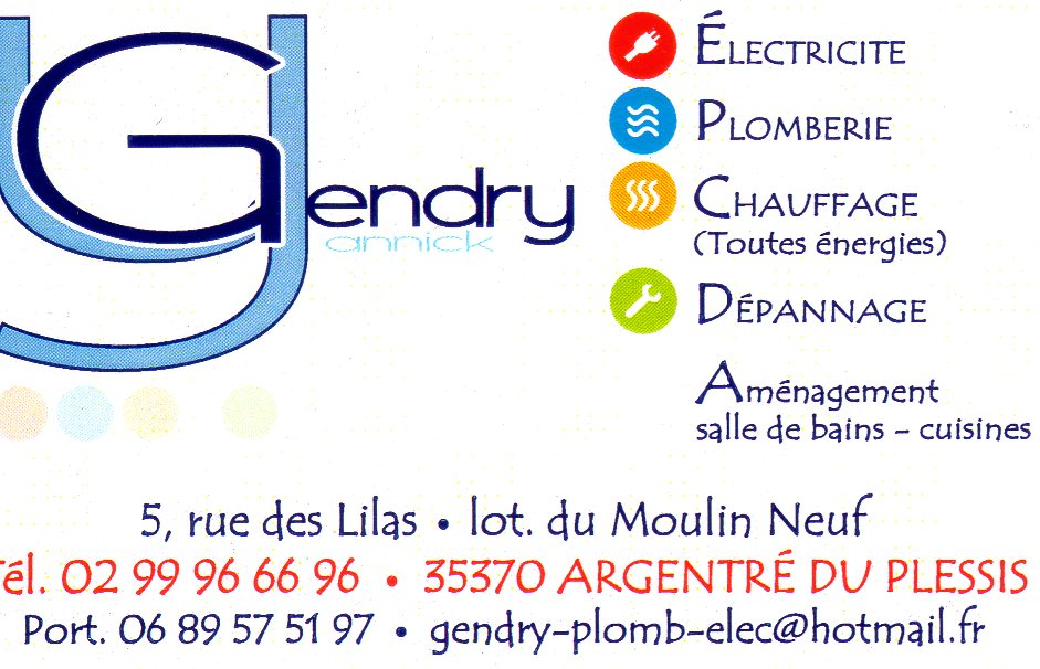 Yannick Gendry électricité, plomberie, chauffage à Argentré-du-Plessis