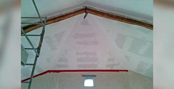 Plâtrerie - Faux plafonds suspendus en plaques de plâtre 