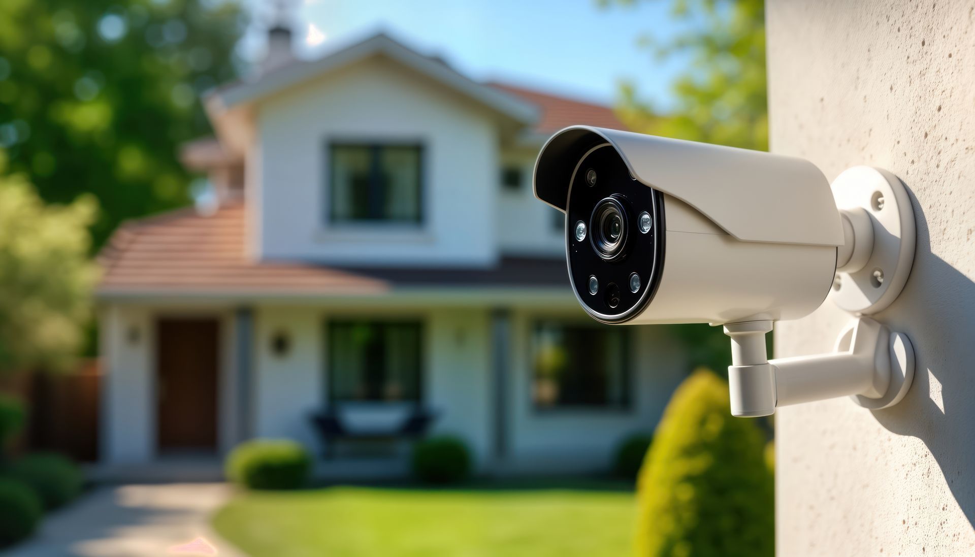 Caméra à l'extérieur d'une maison