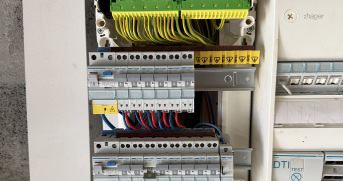 Un compteur électrique chez un particulier