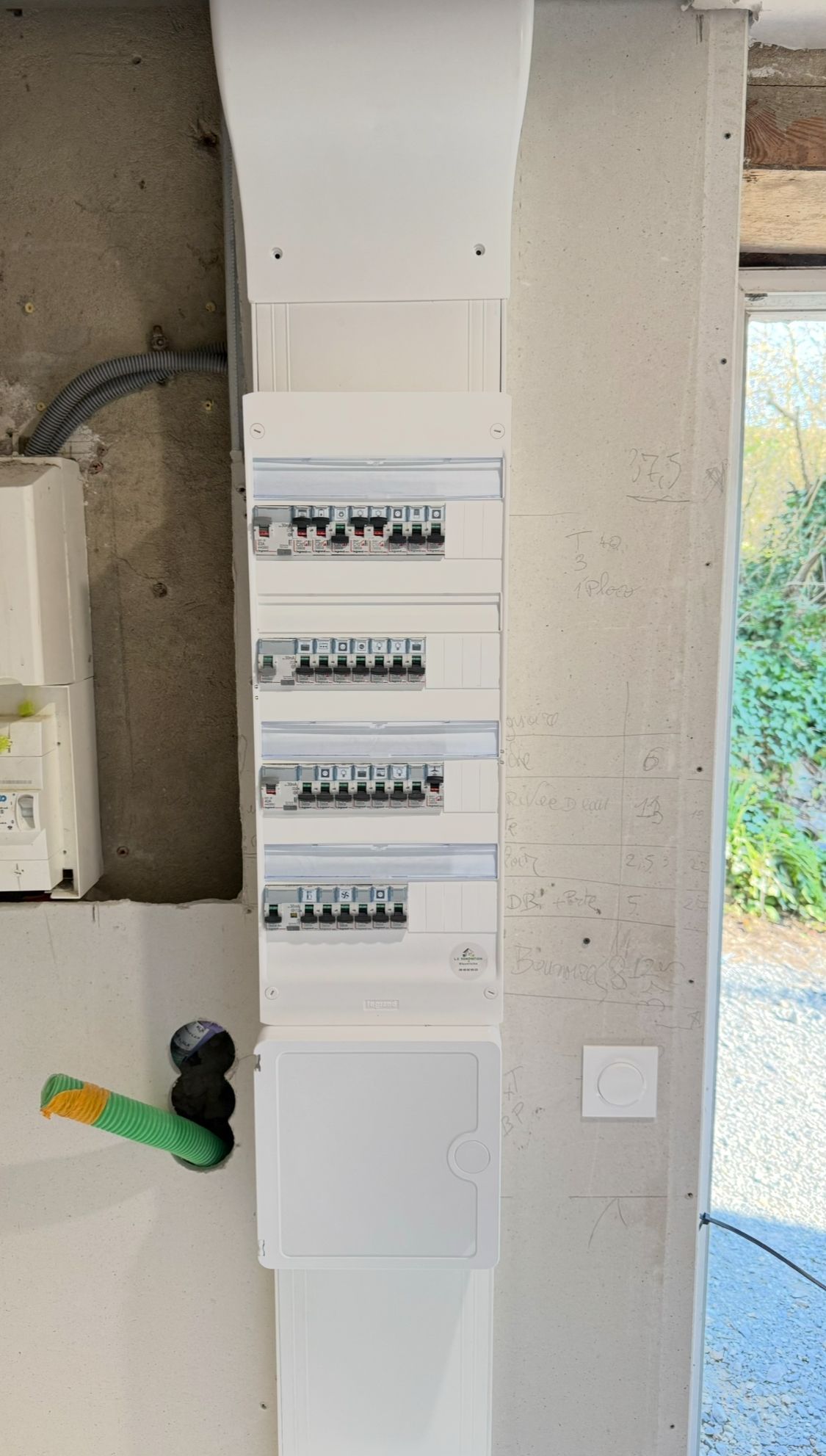 Pose de compteur électrique chez un client