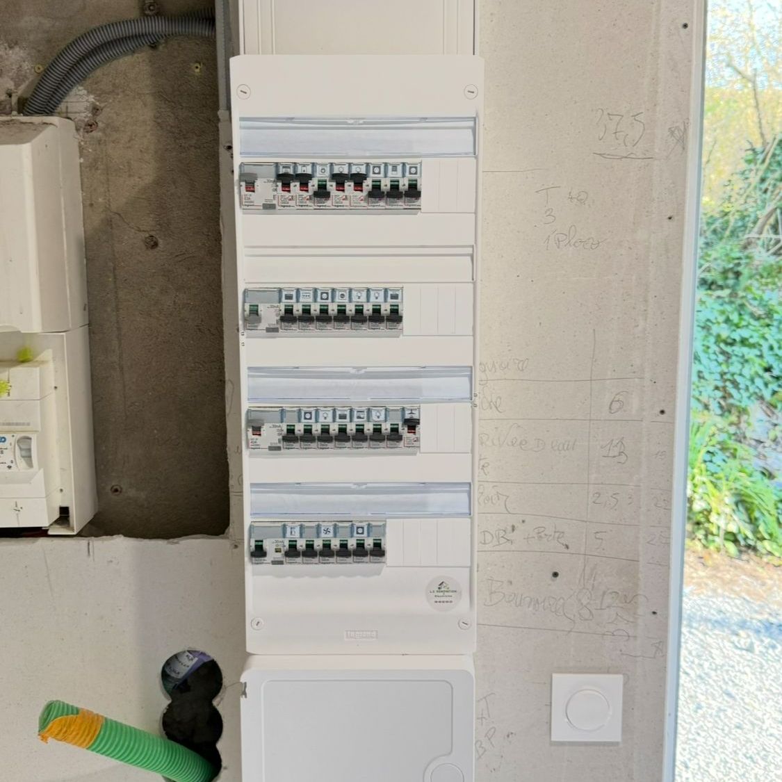 Compteur électrique chez un client