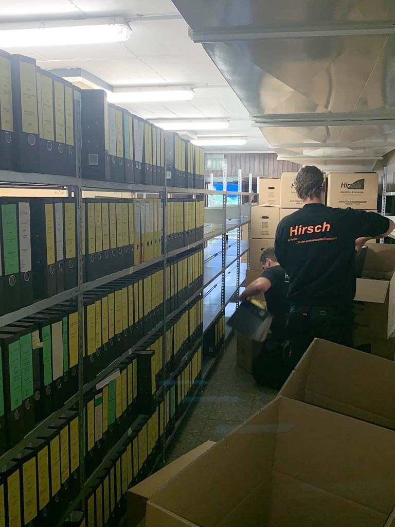 Einpackservice Umzug Spedition Hirsch
