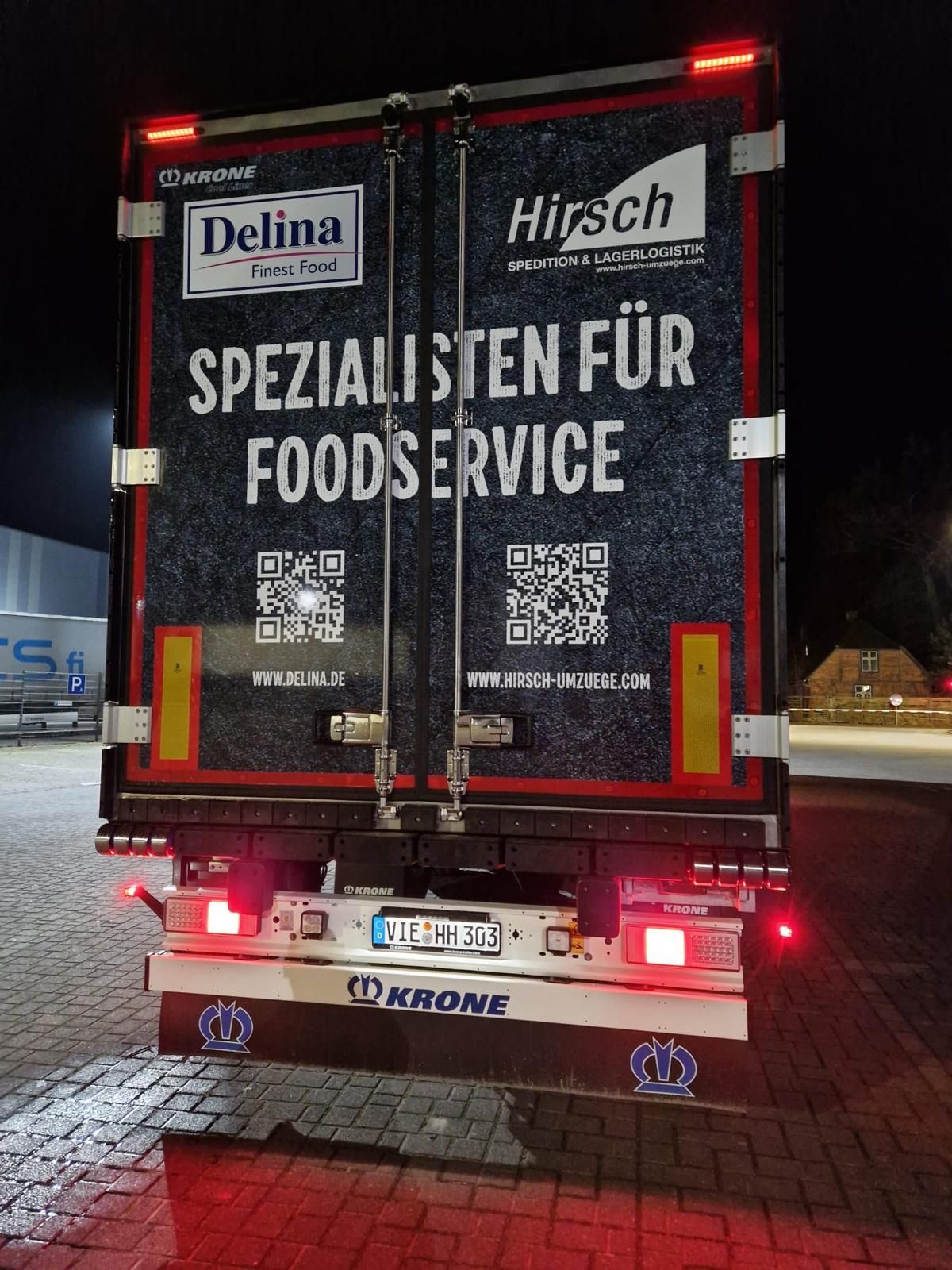 Kühltransporter von Hinten