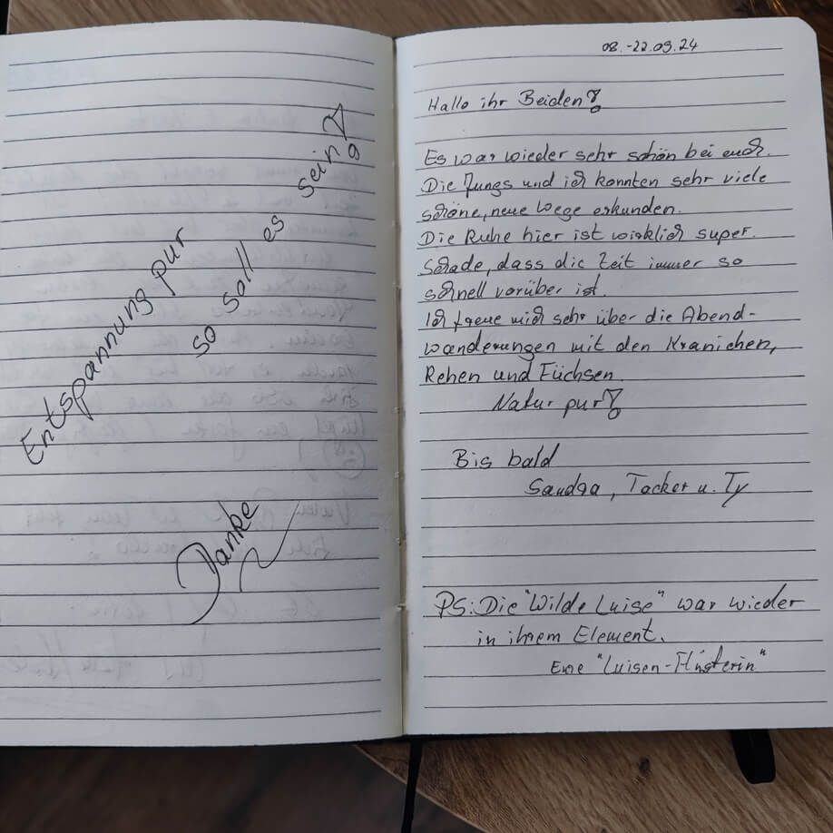 Gästebuch Eintrag