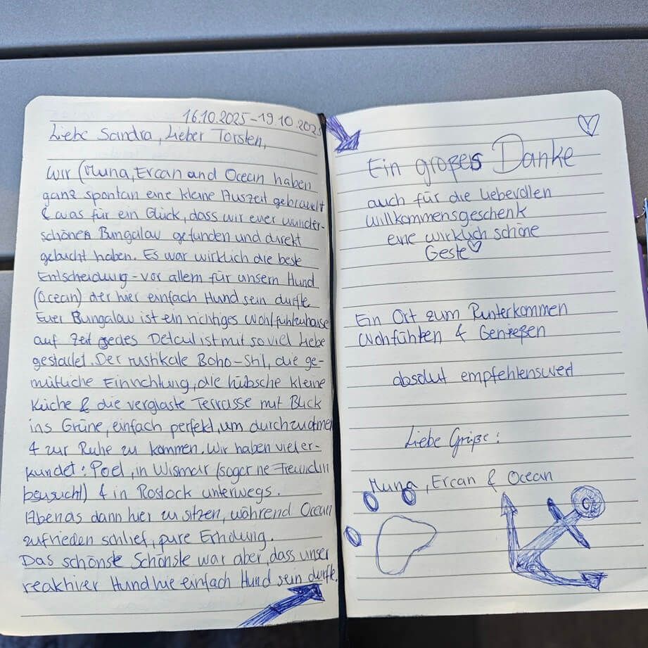 Gästebuch Eintrag