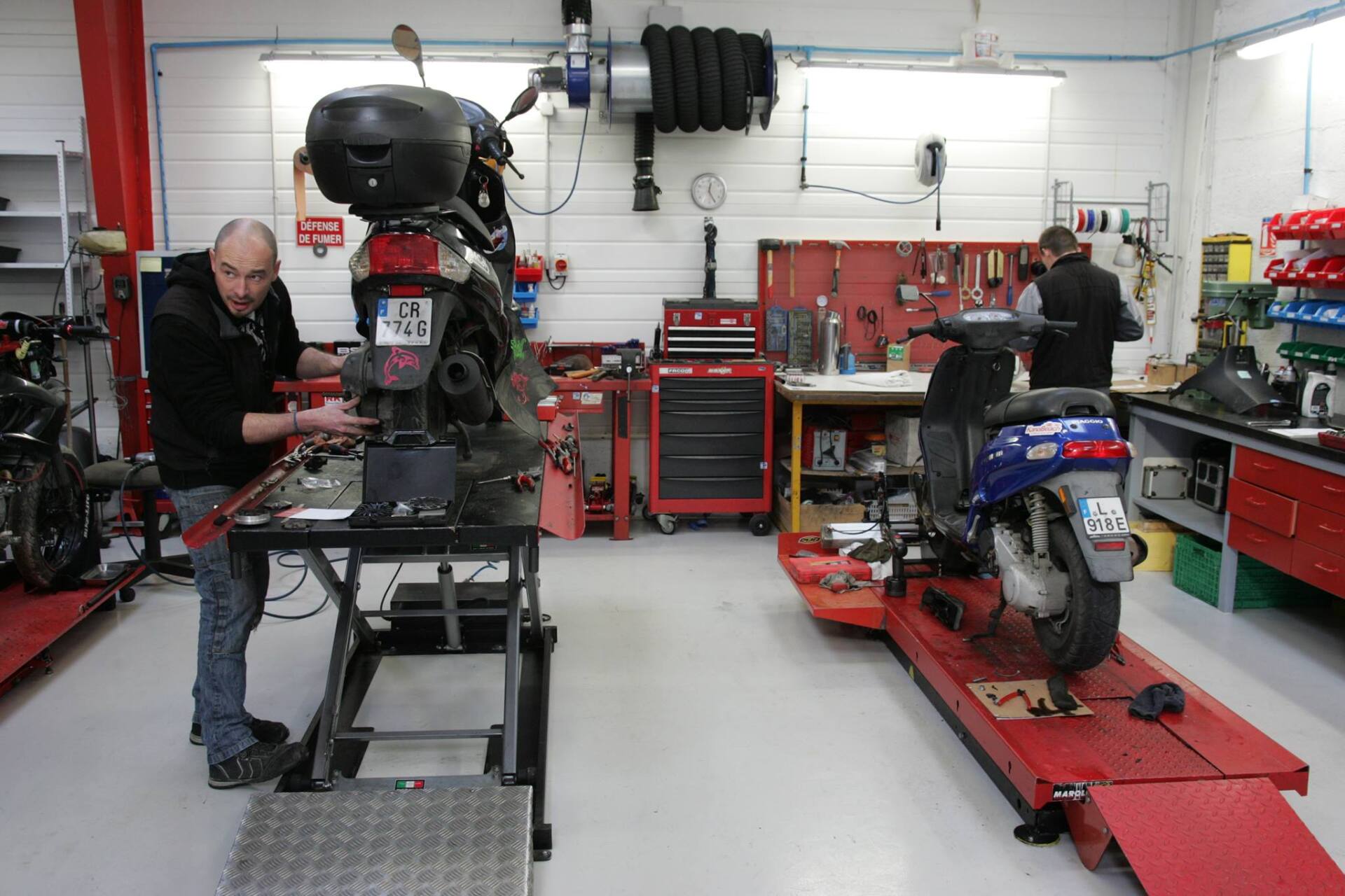 Réparation de moto
