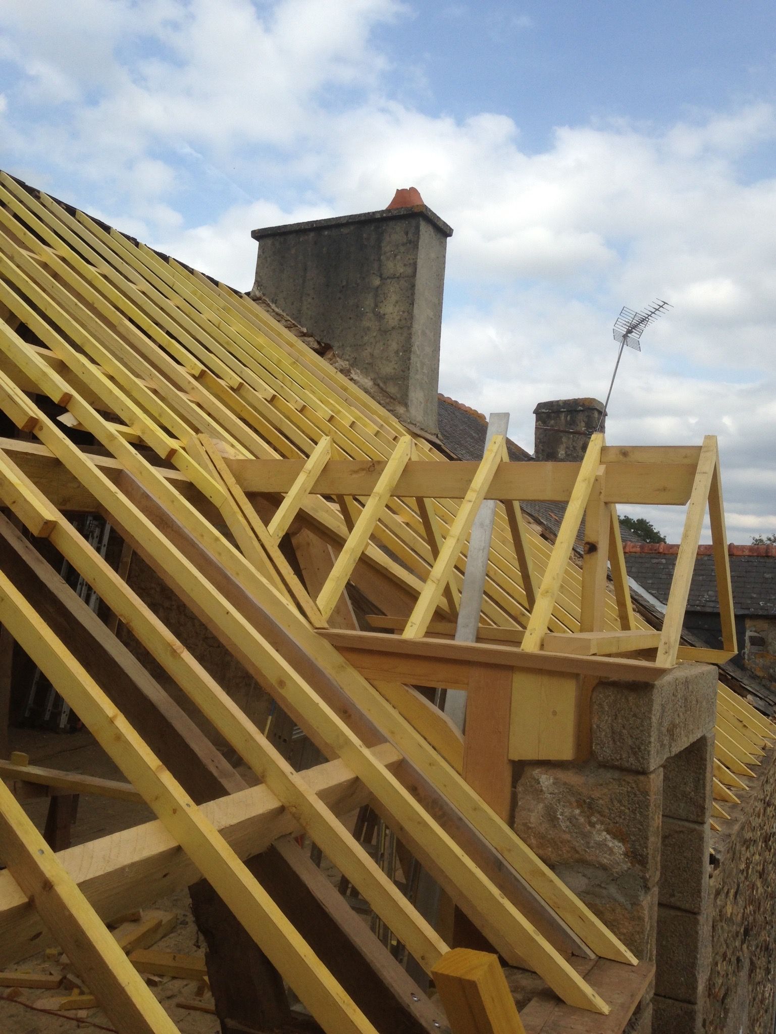 Charpente vue extérieure