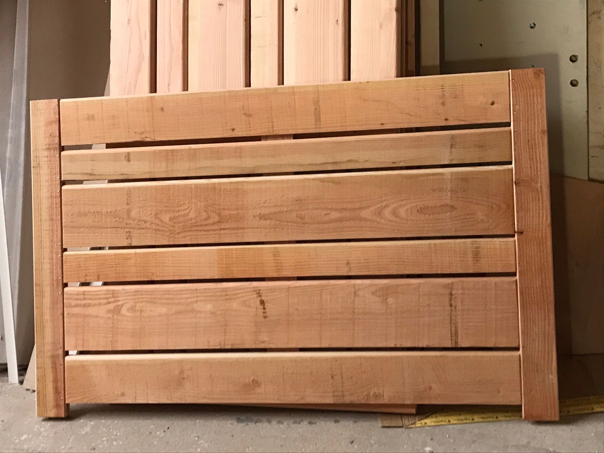 Cloture séparative en cours de réalisation