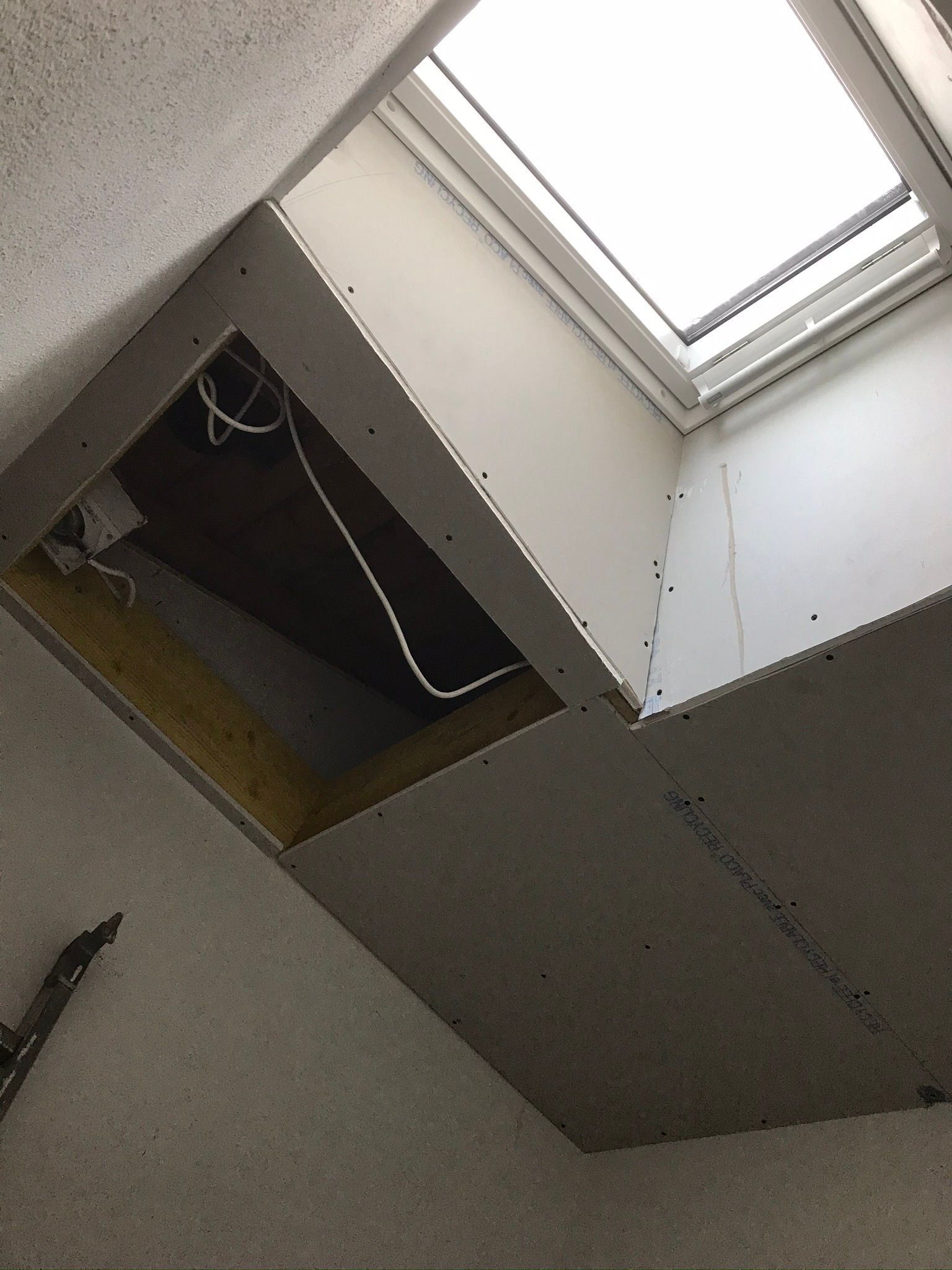 Habillage BA13 suite renfort charpente