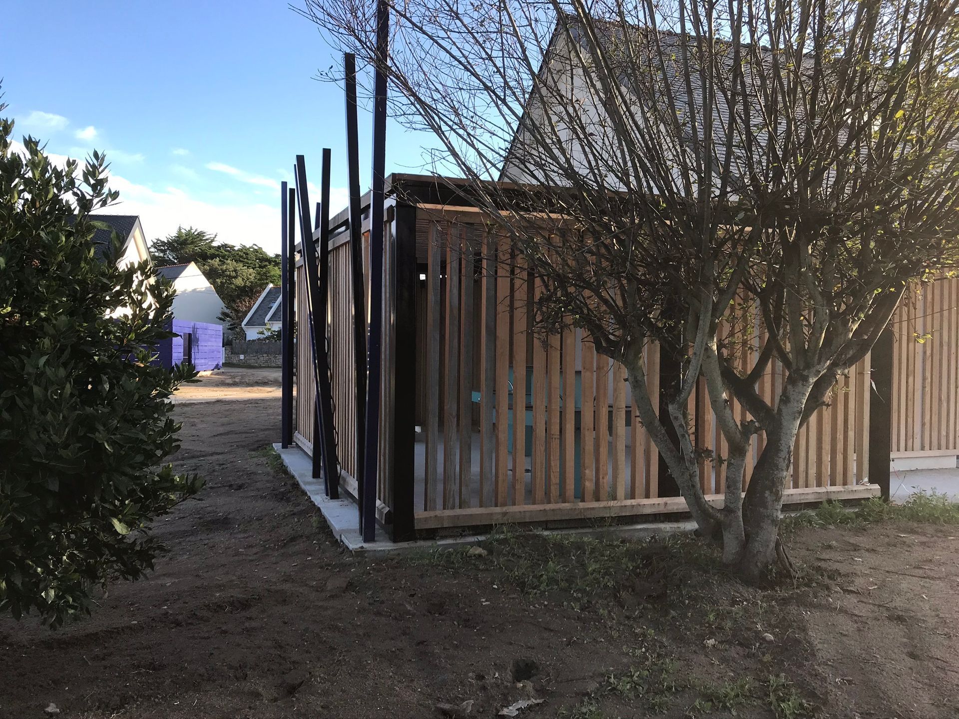 Habillage en bois extérieure