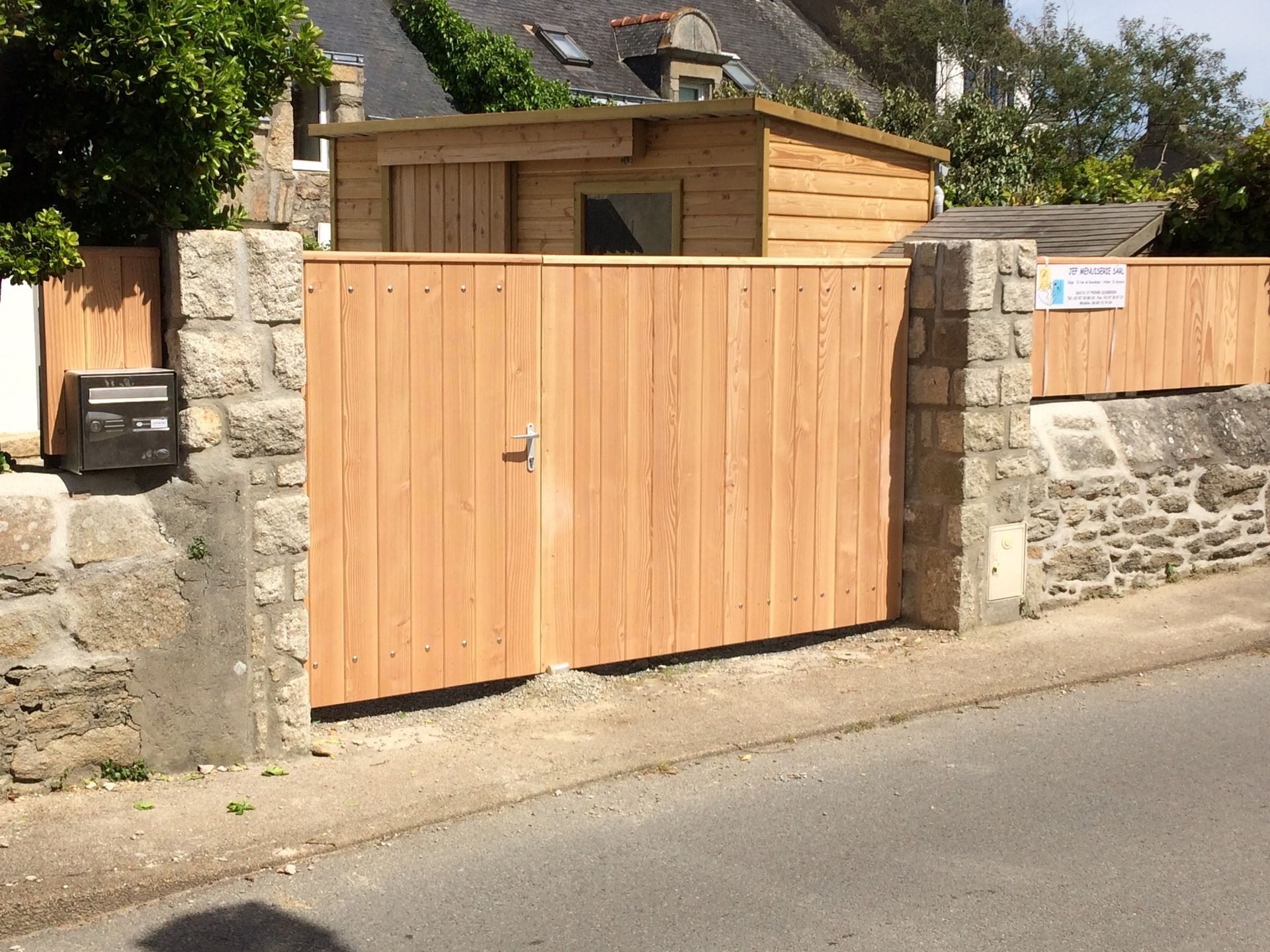 Portail et cloture en bois