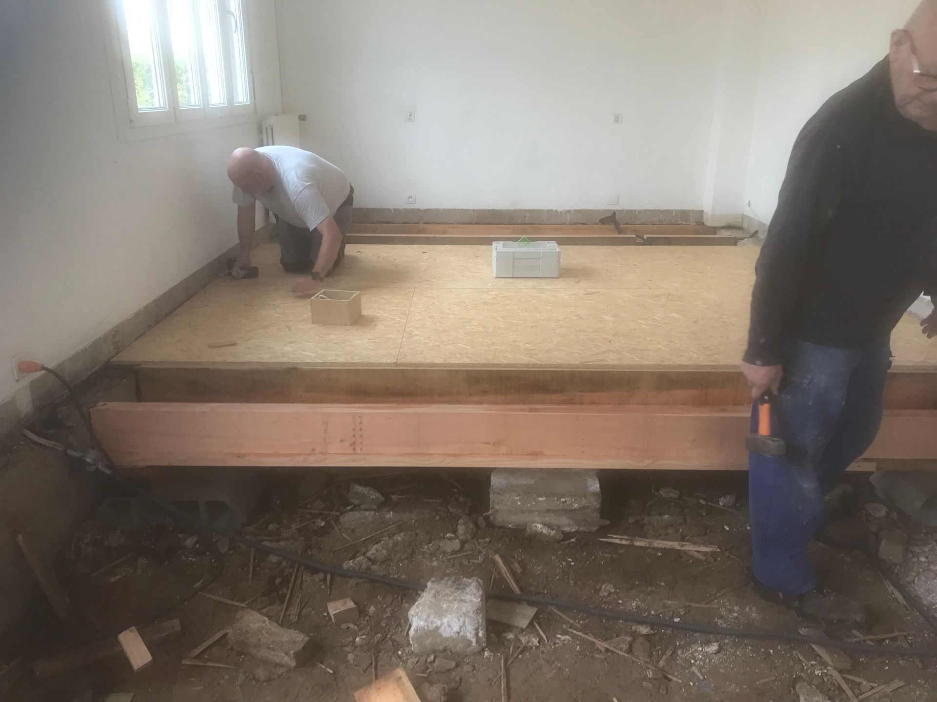 Réalisation nouveau plancher