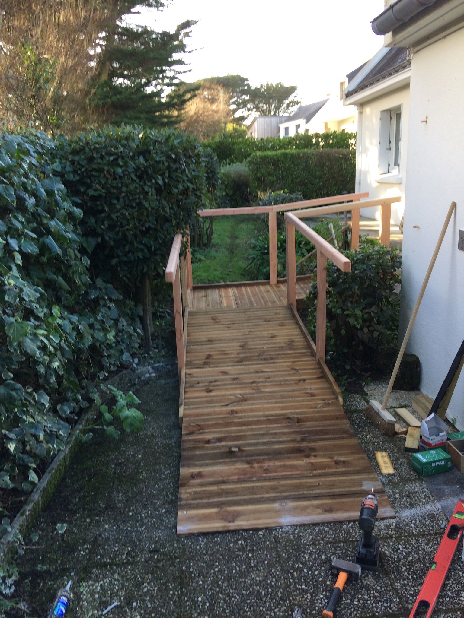 Rampe d'accès jardin pour PMR