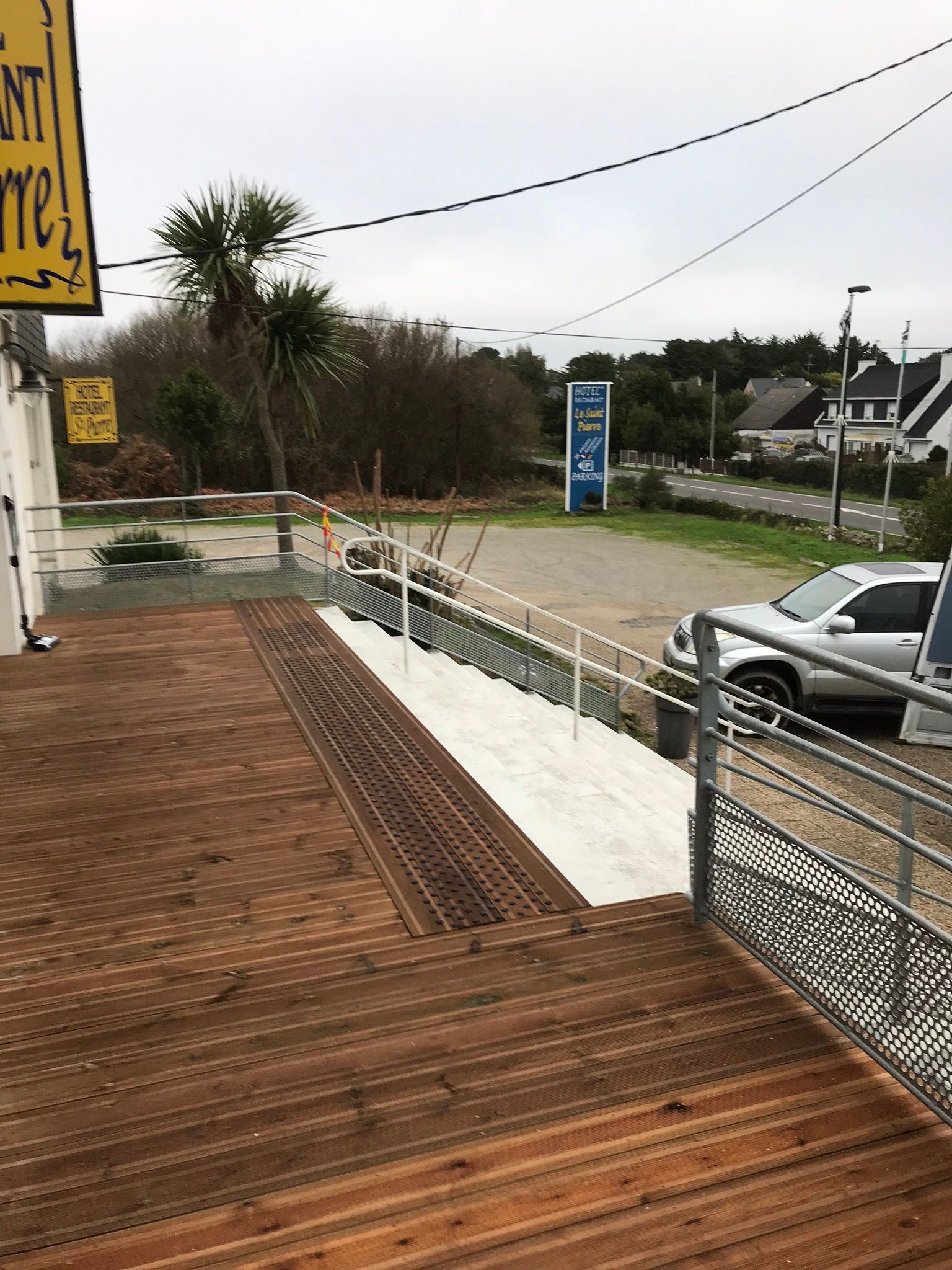 Terrasse en bois dessus