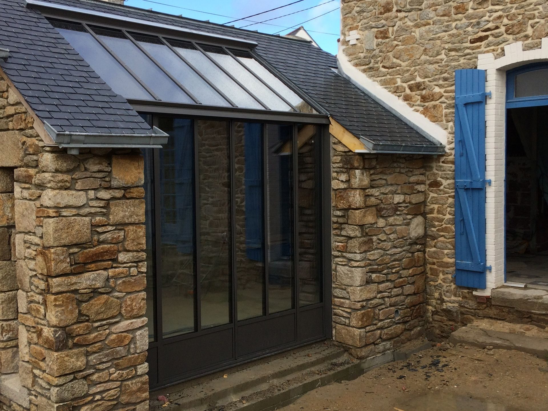 Verrière en alu noire