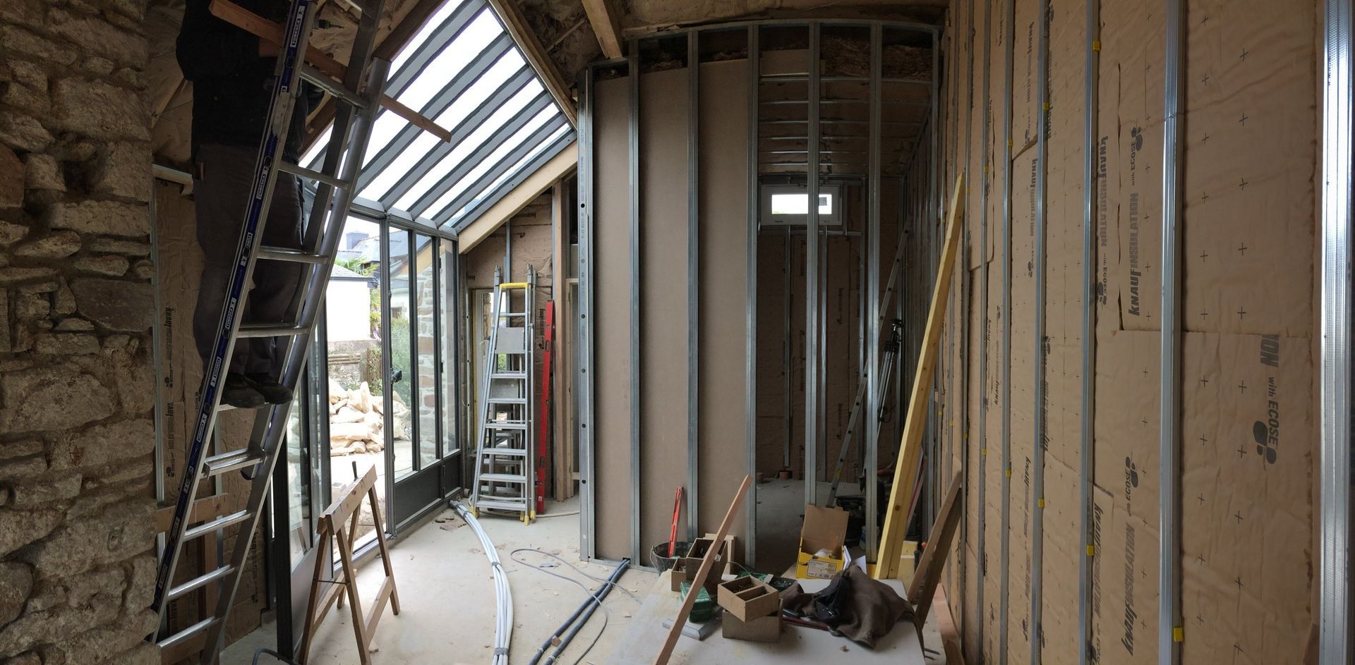 Agrandissement et vérrière alu