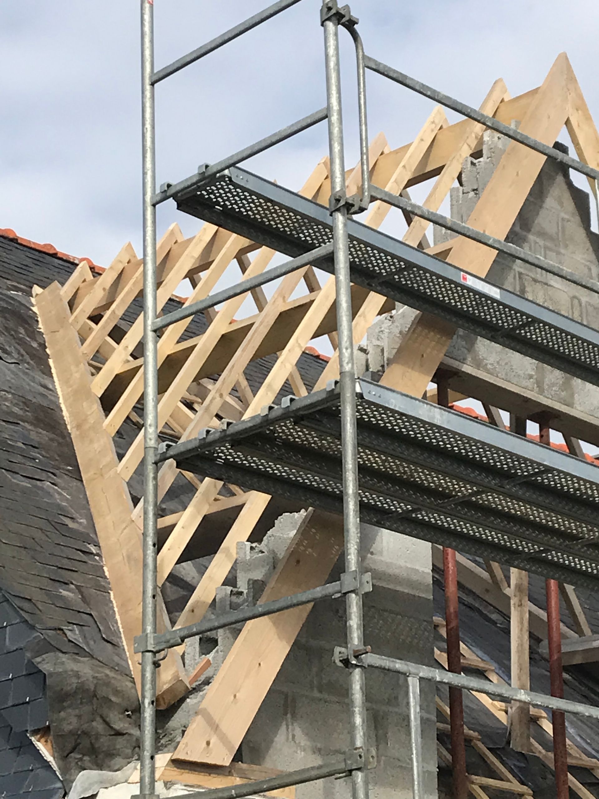 Charpente chien assis