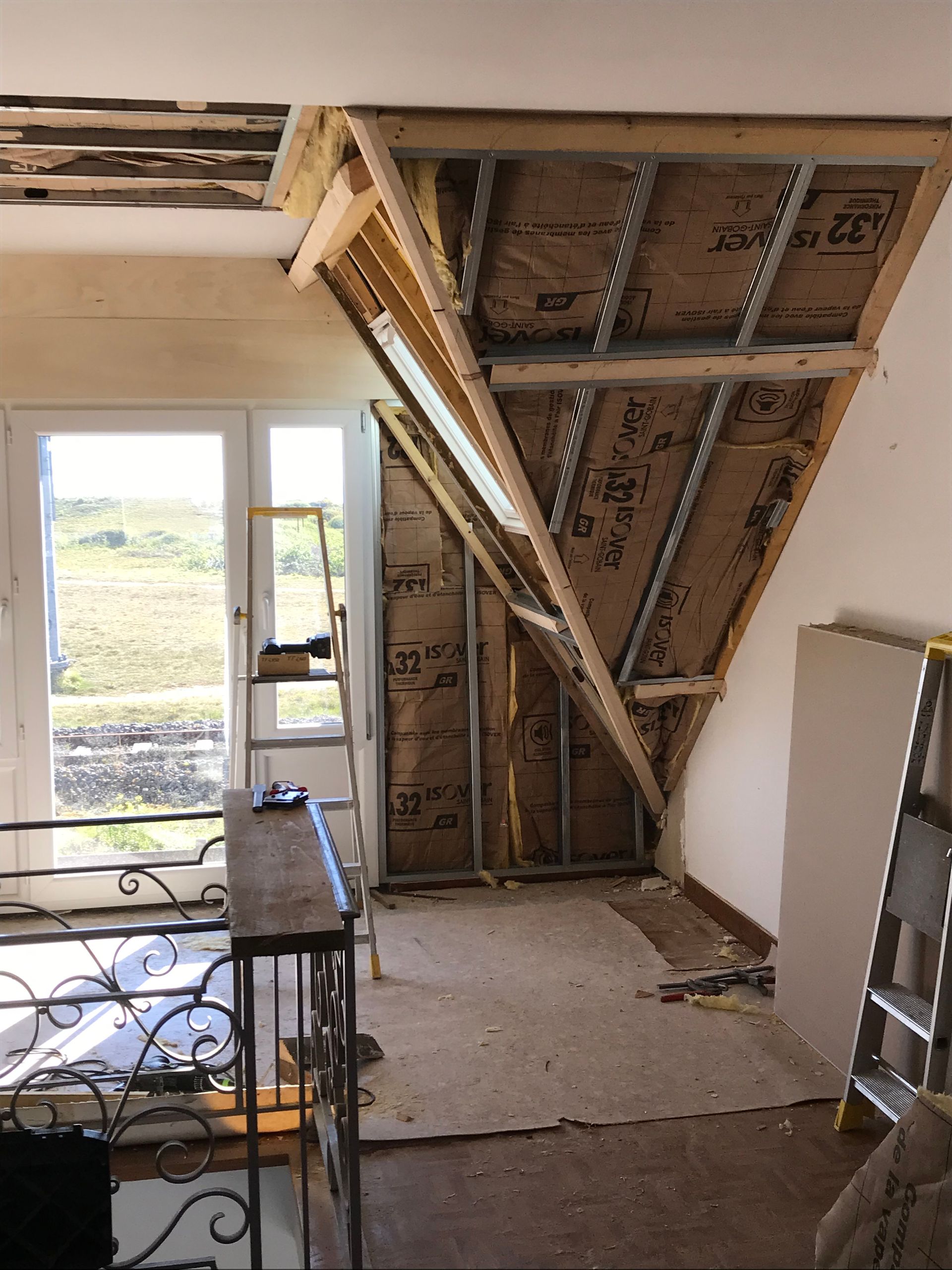 Charpente isolation intérieure