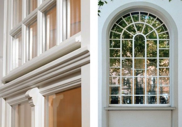 Ein Bild von einem Fenster und ein Bild von einer Tür