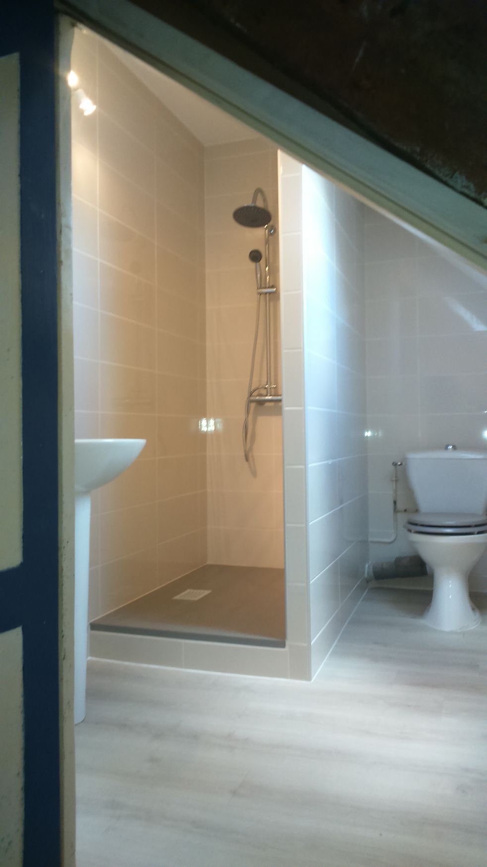 Rénovation d'une salle de bains avec wc