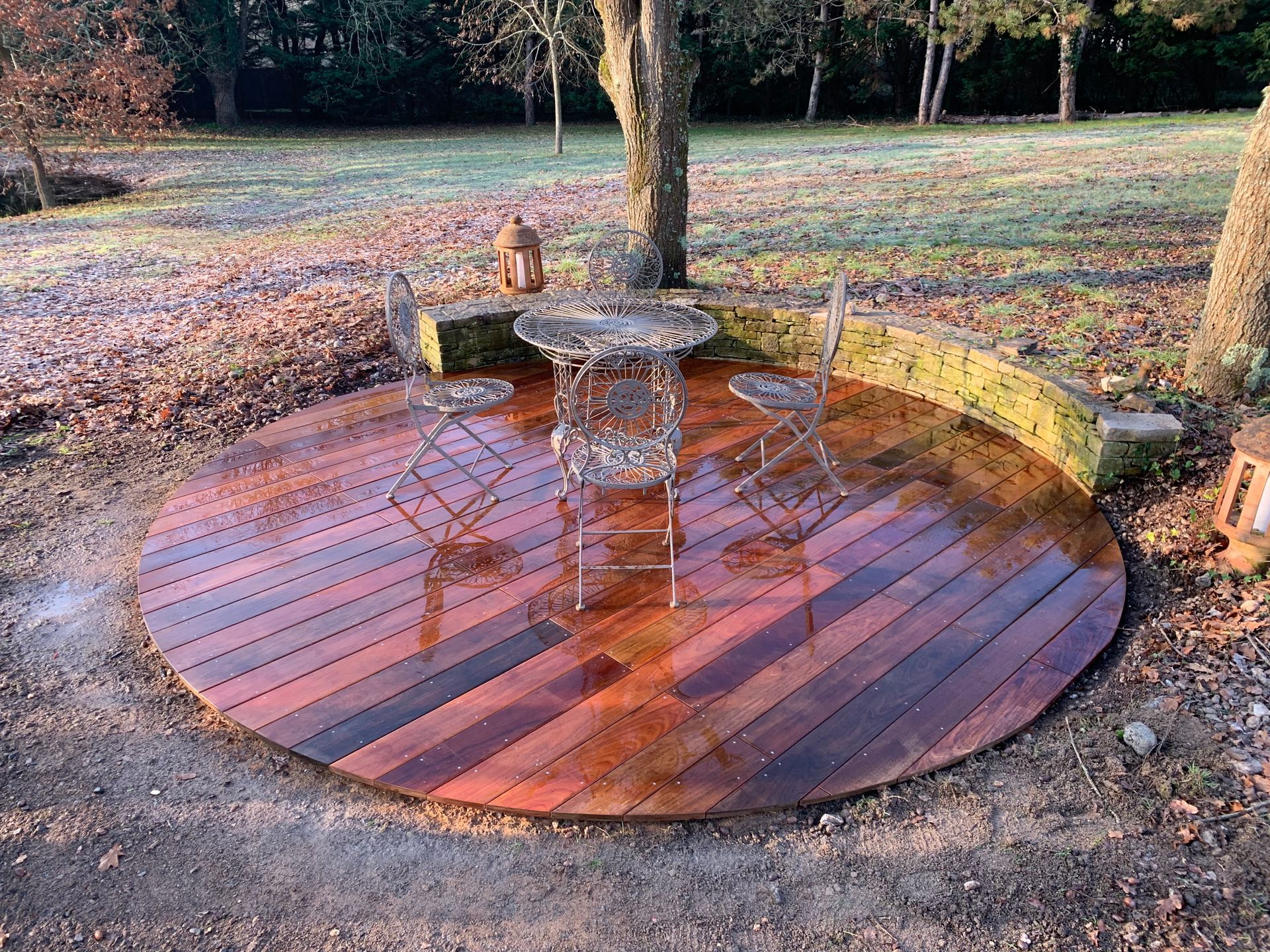 Terrasse en bois exotique