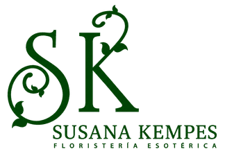 Green SK logo with &ldquo;Susana Kempes Florister&iacute;a Esot&eacute;rica&rdquo; text