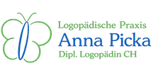 Logo mit einem grünen Schmetterling und dem Text