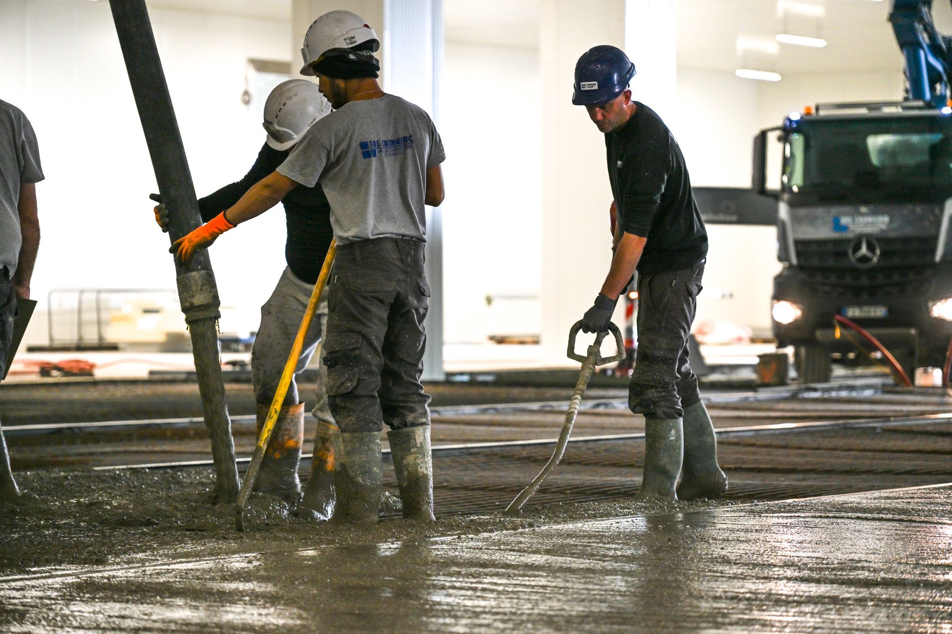 Equipe sur un chantier