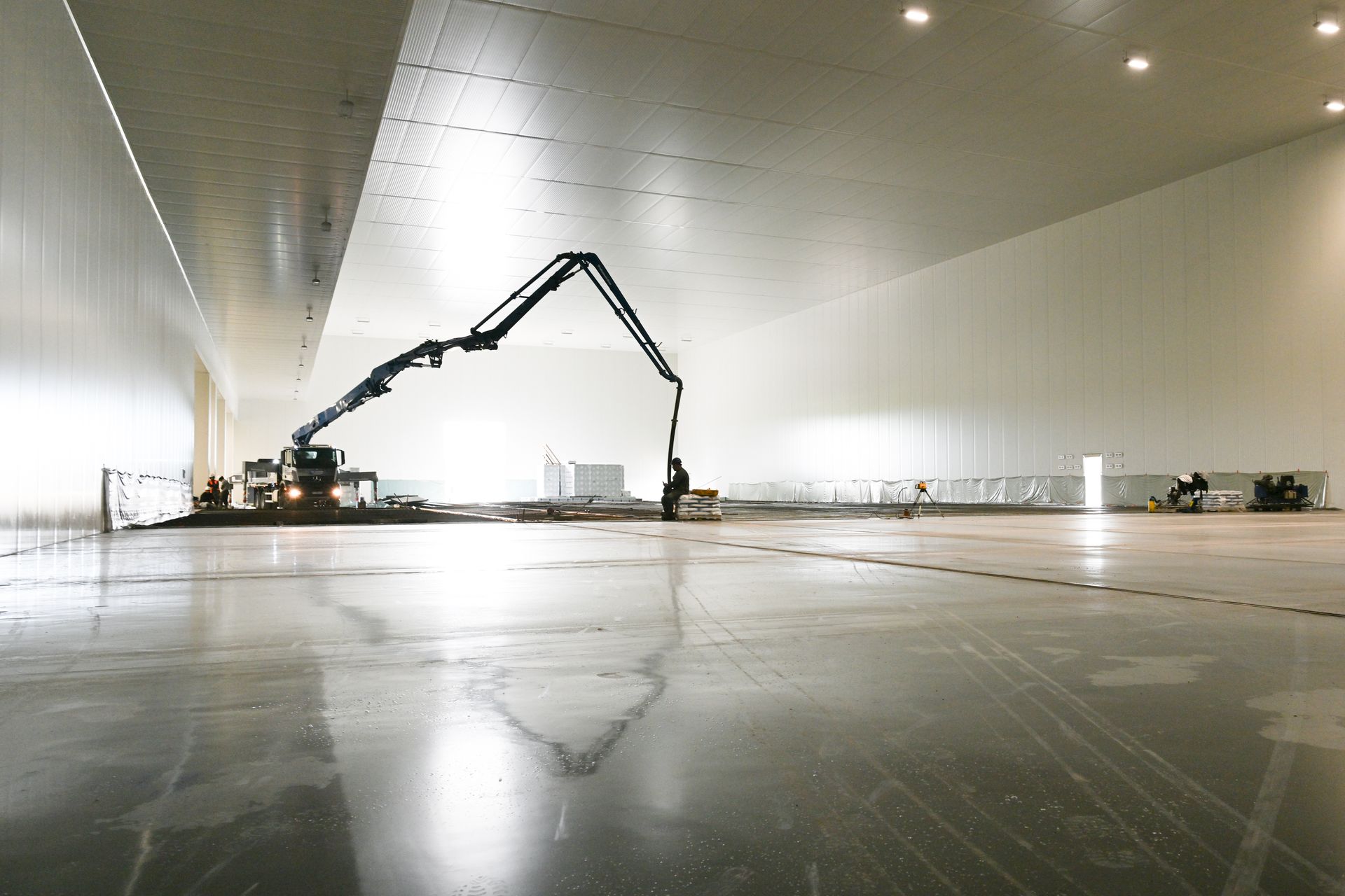 Vu de loin d'un engin