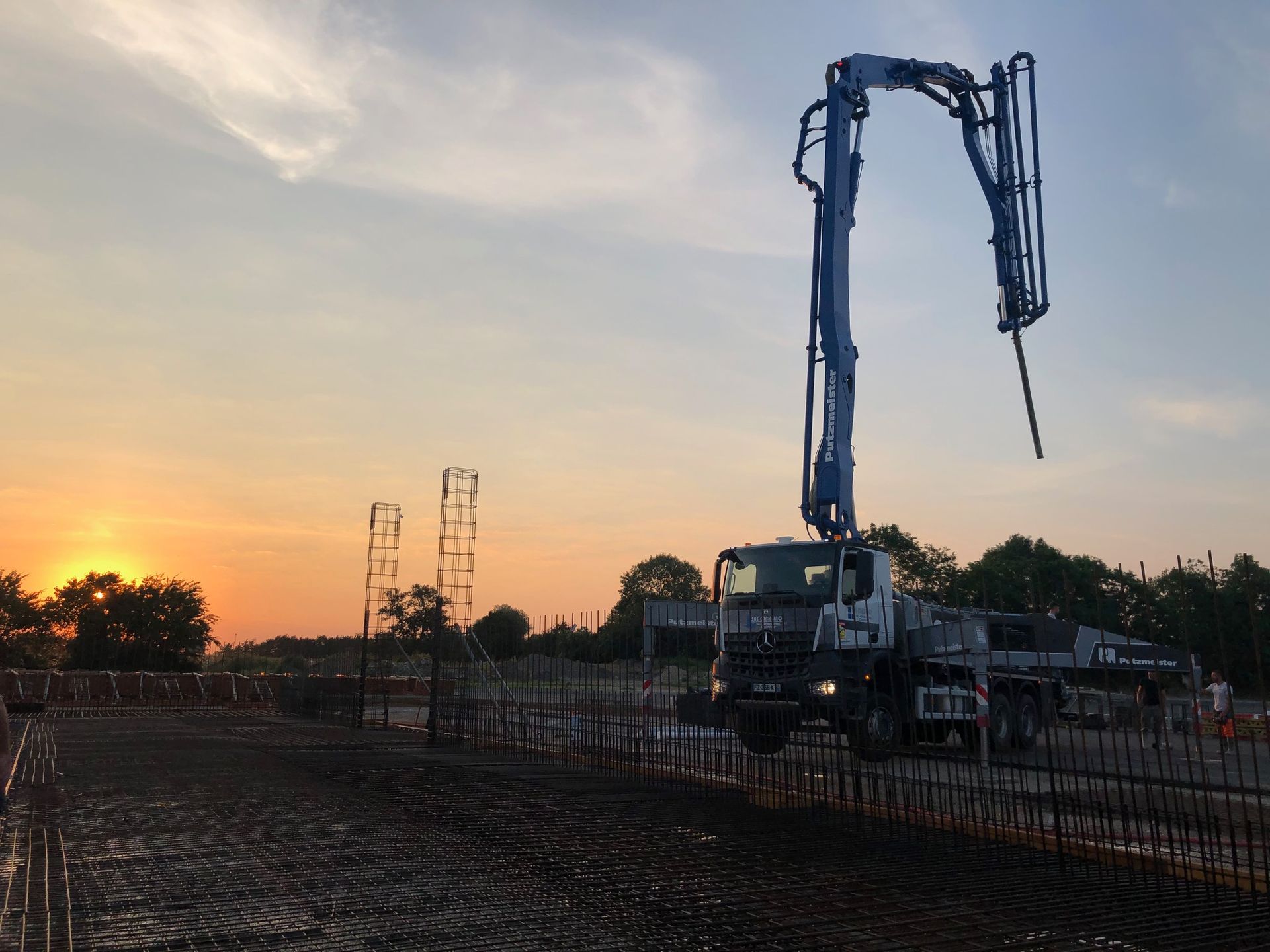 Chantier vu un matin.