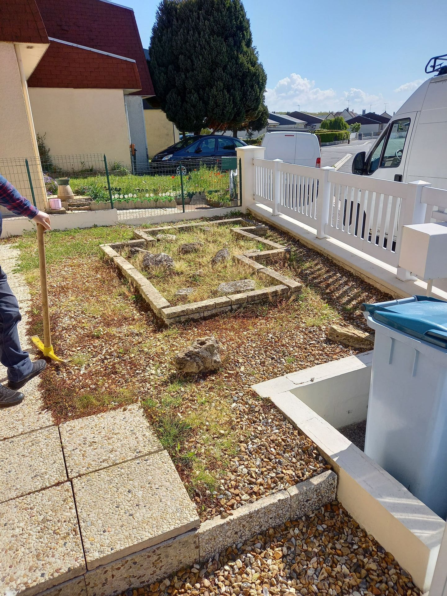 Aménagement d'une terrasse - avant